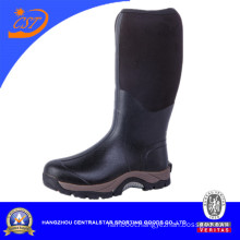 Knee High Mens Black Rubber Boots
